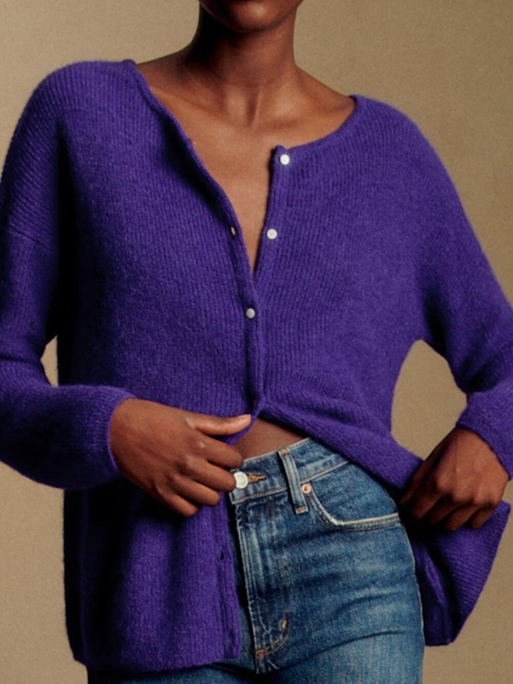Sezane Gaspard Jumper Dark Purple XXS